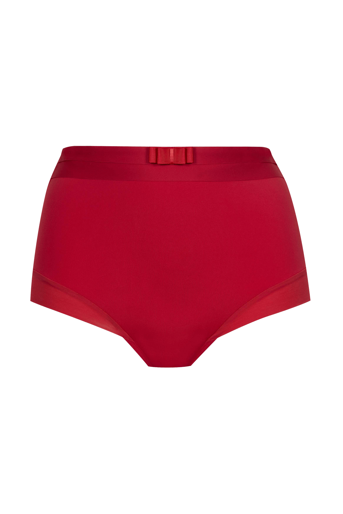 Shorty taille haute Tulle Design - Rouge ardent