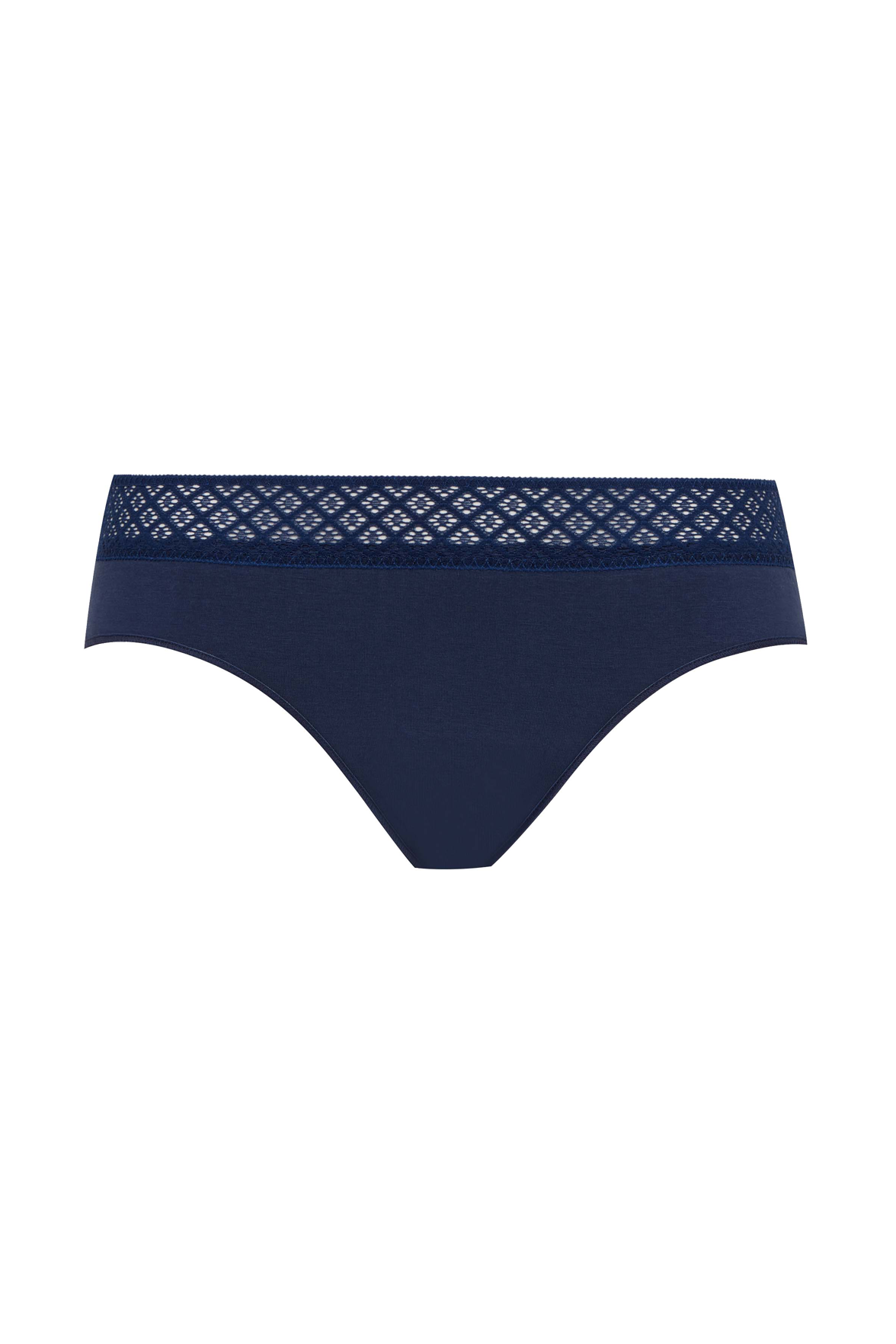 Lot de 3 Slips - Trio Dentelle Coton - Nuit étoilée / rose bonbon / blanc