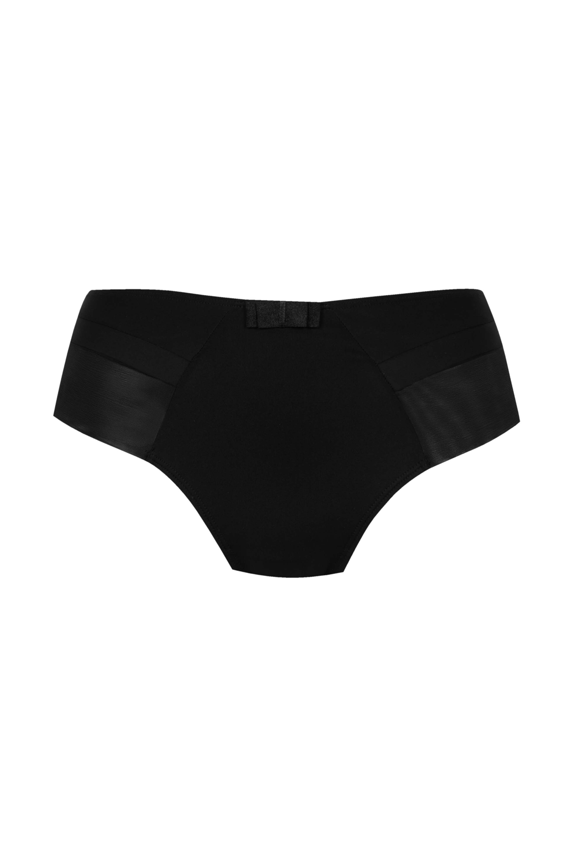 Slip brésilien Tulle Design - Noir