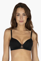 Soutien-gorge triangle sans armatures coques souples invisible Nuances - Noir