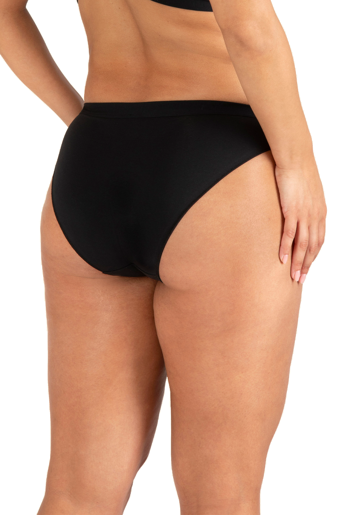 Slip Tulle Design Coton - Noir