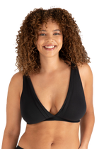 Soutien-gorge sans armatures Tulle Design Coton - Noir