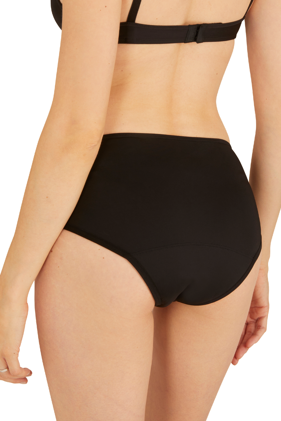 Flux Abondant - Culotte Menstruelle Tulle Design Intimement WELL - Noir
