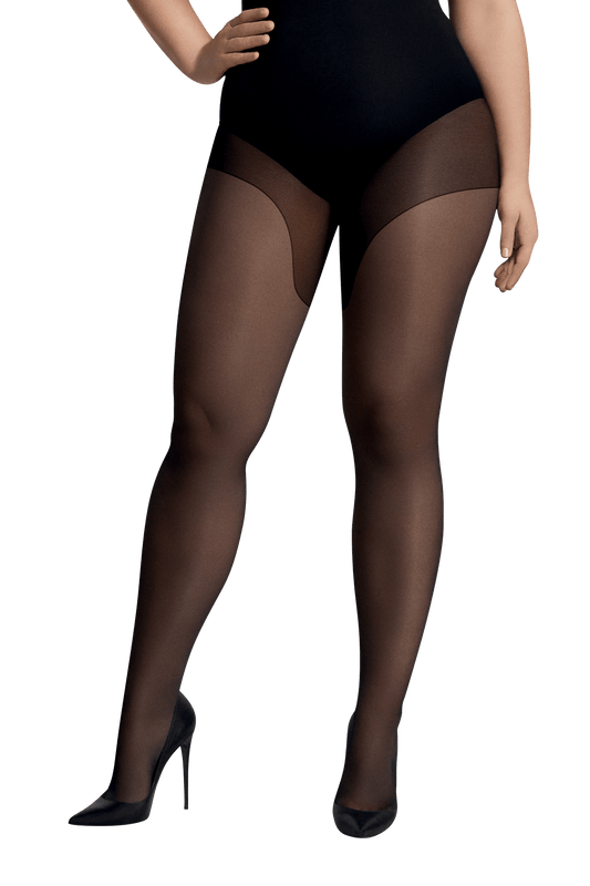 Collant Anti-Frottement Semi-Opaque 30D sur-mesure Morphologie - Noir