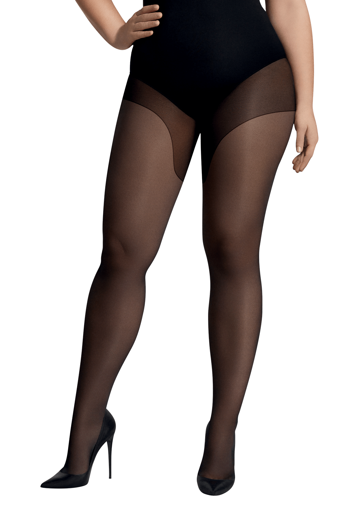 Collant Anti-Frottement Semi-Opaque 30D sur-mesure Morphologie - Noir