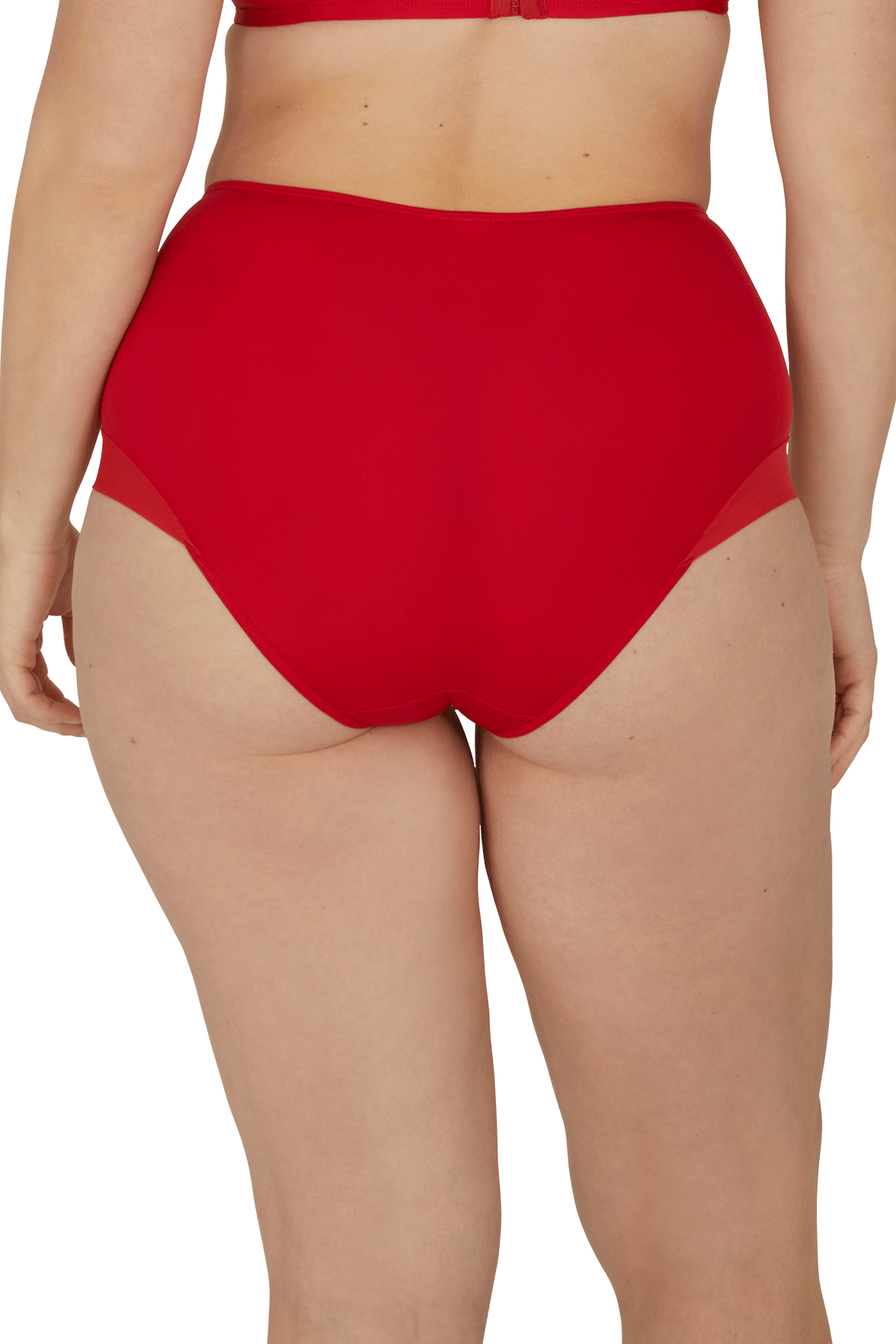 Shorty taille haute Tulle Design - Rouge ardent