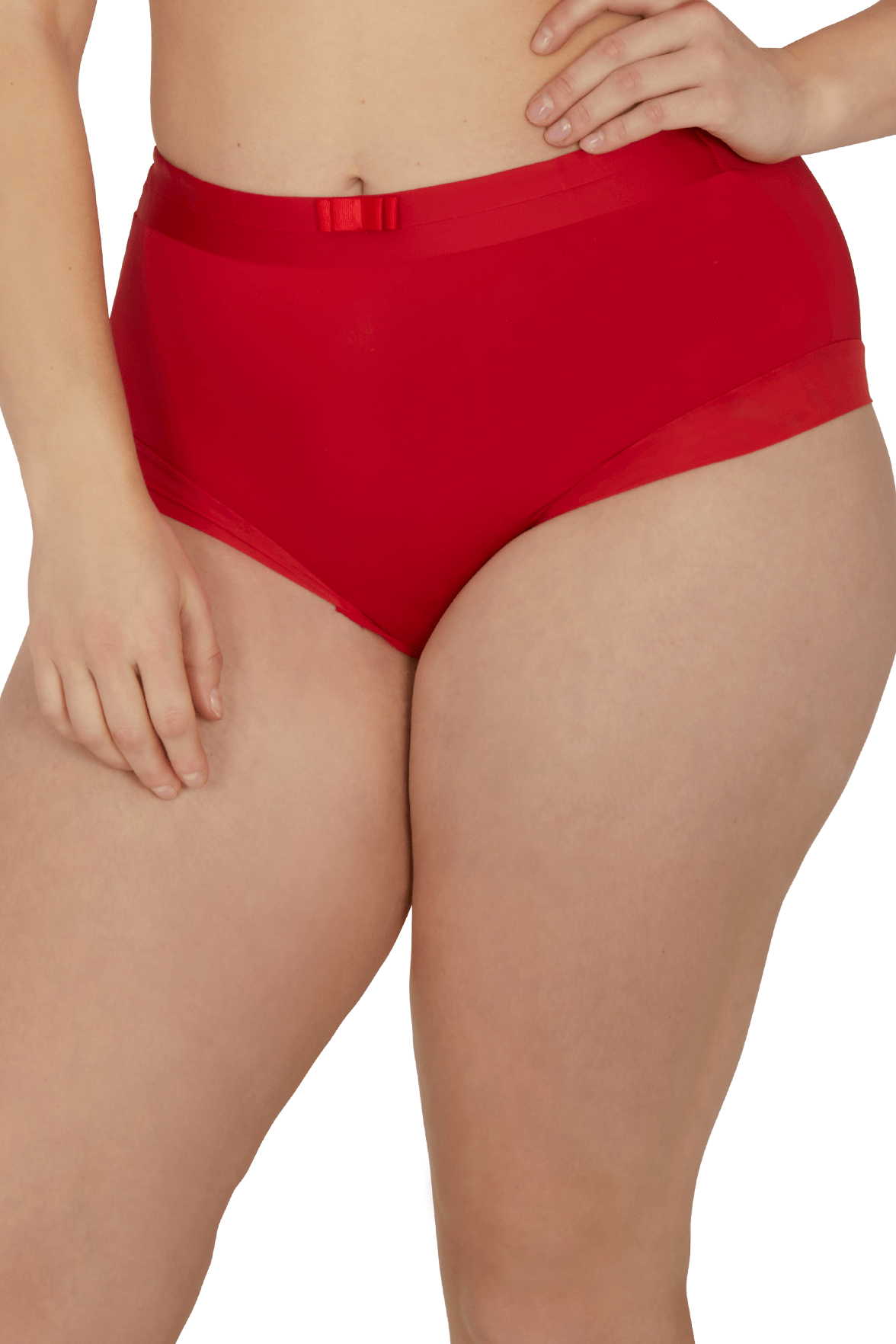 Shorty taille haute Tulle Design - Rouge ardent
