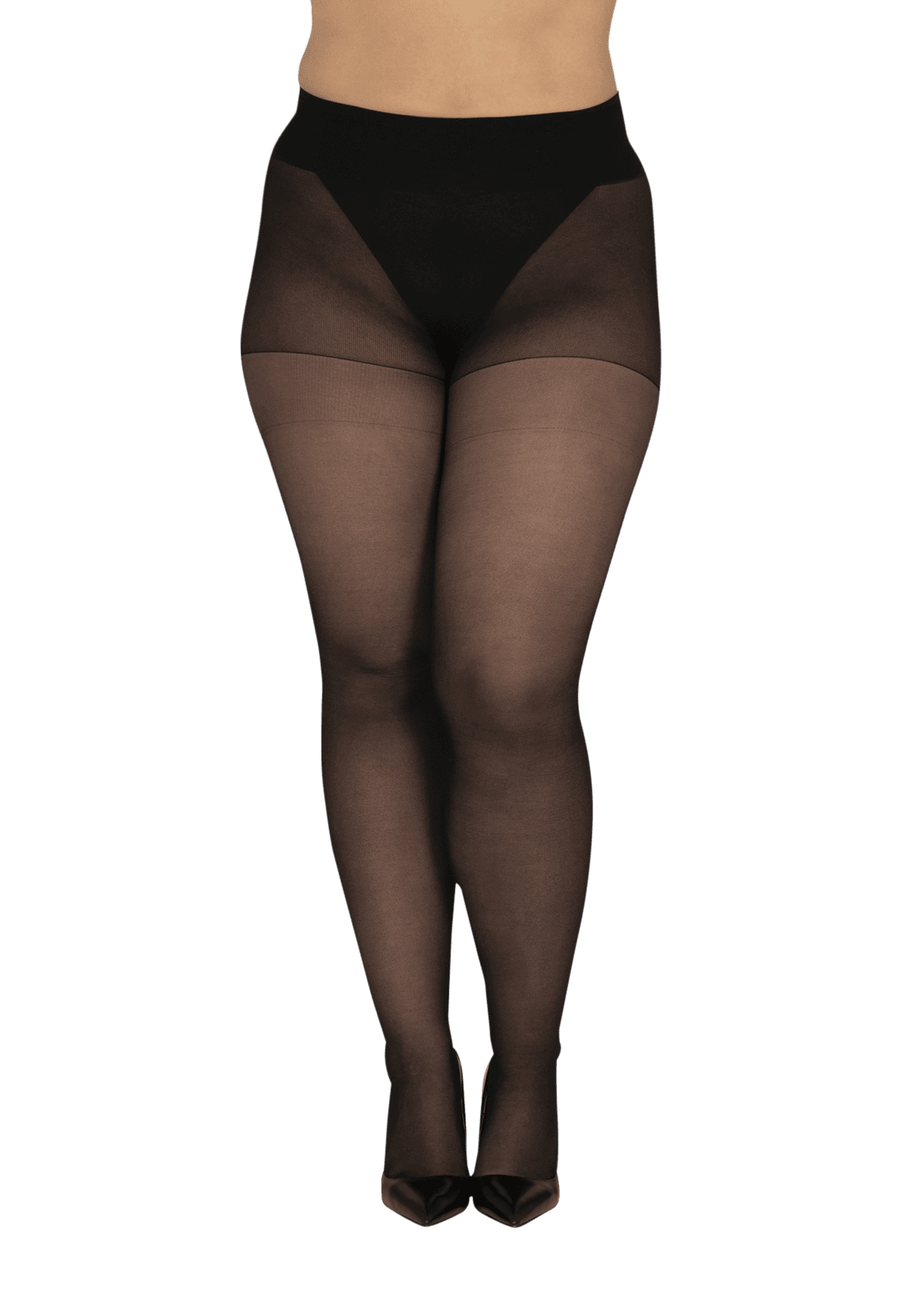Collant Semi-Opaque 30D sur-mesure Morphologie - Noir