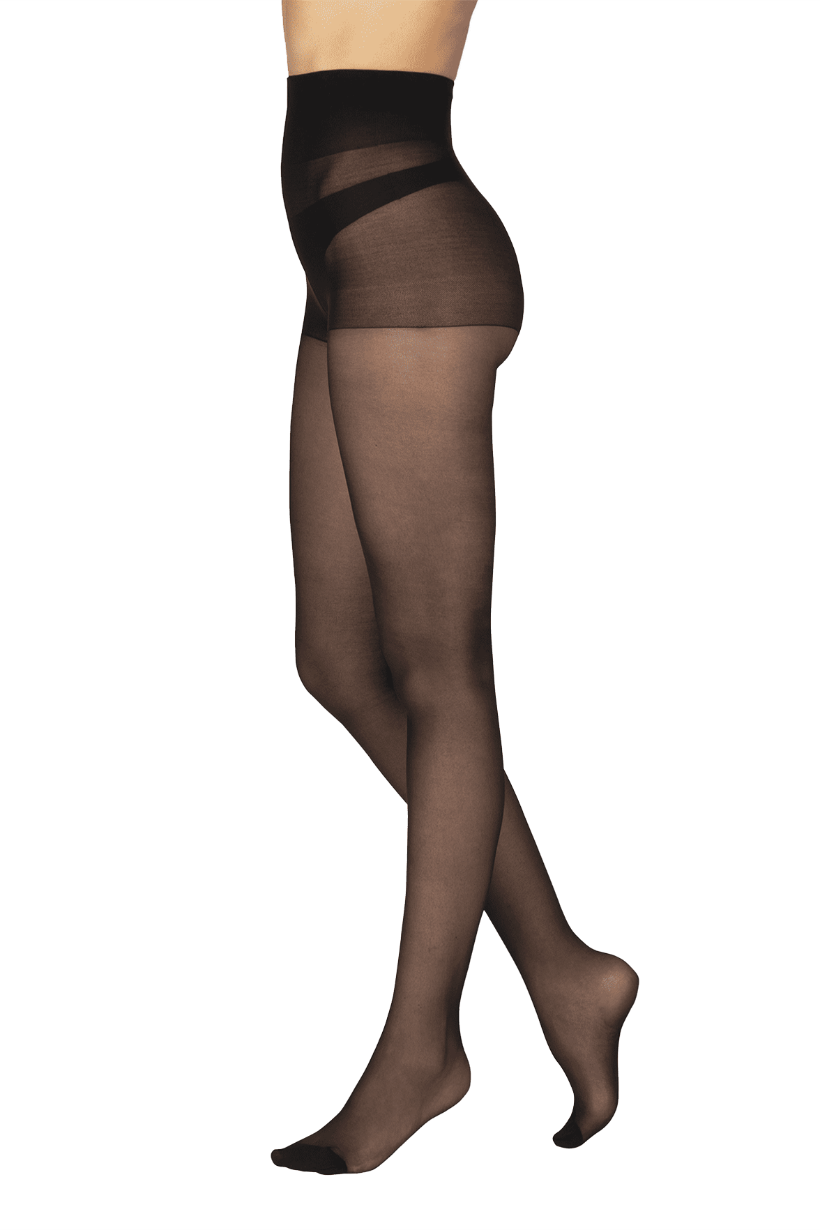Collant Semi-Opaque 30D Éco-Responsable - Noir