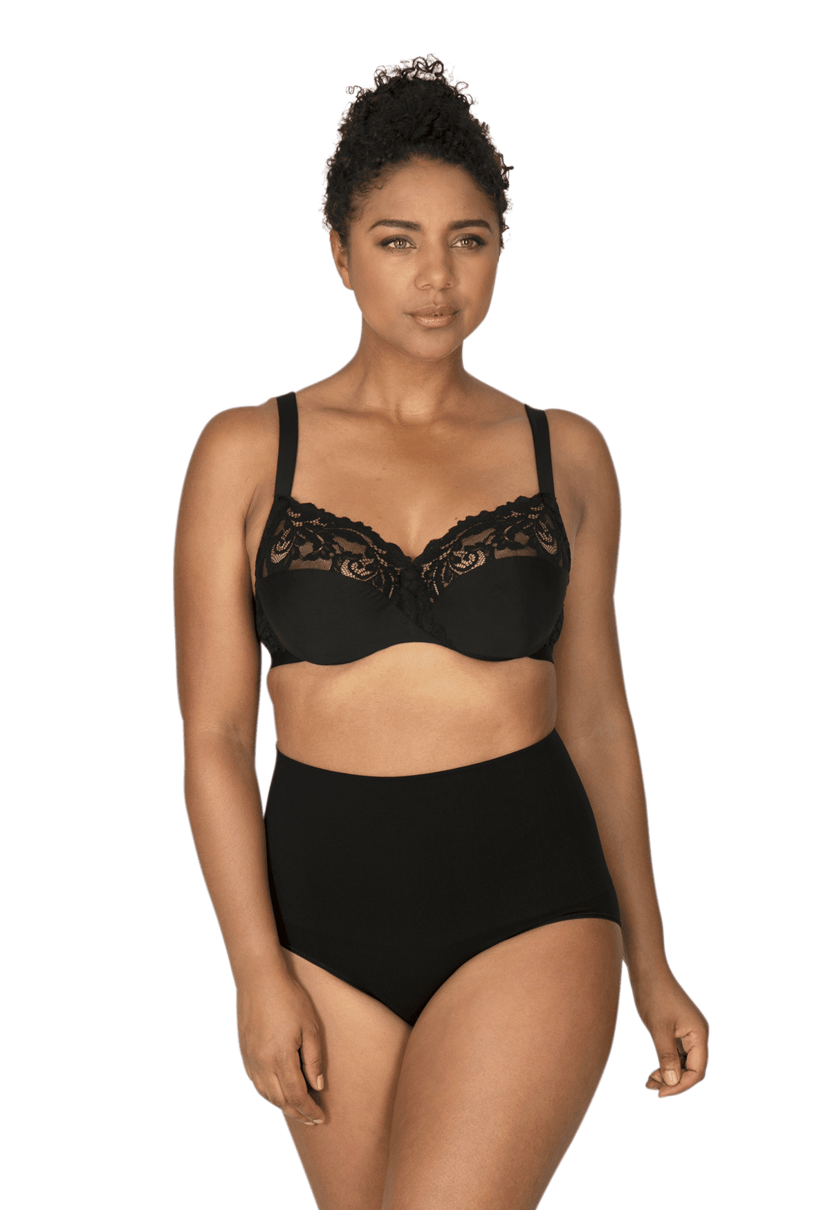 Culotte Haute Morphologie Ventre Plat Noir – Well