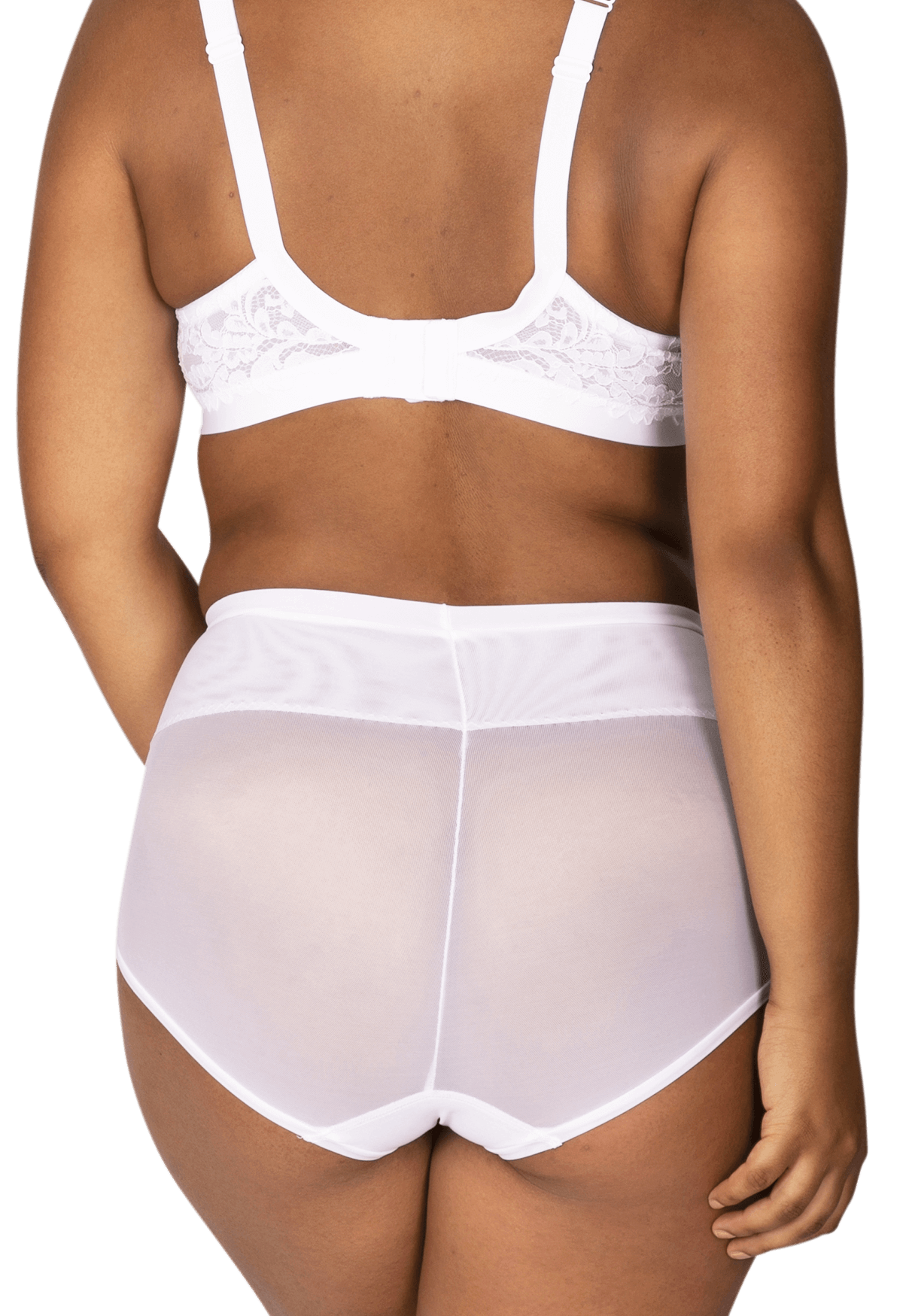 Culotte Haute Tulle Invisi Galbe - Blanc