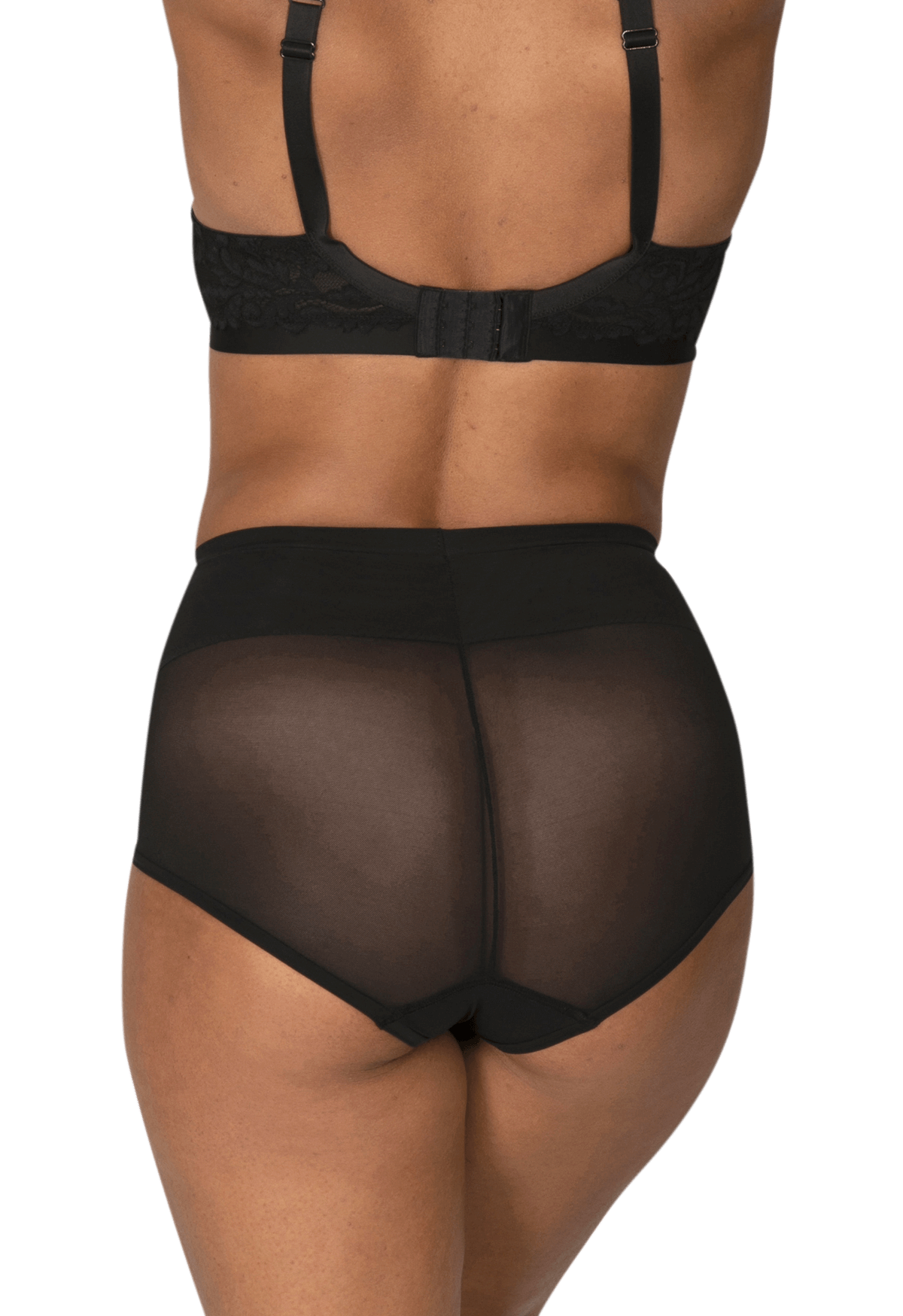 Culotte Haute Tulle Invisi Galbe - Noir