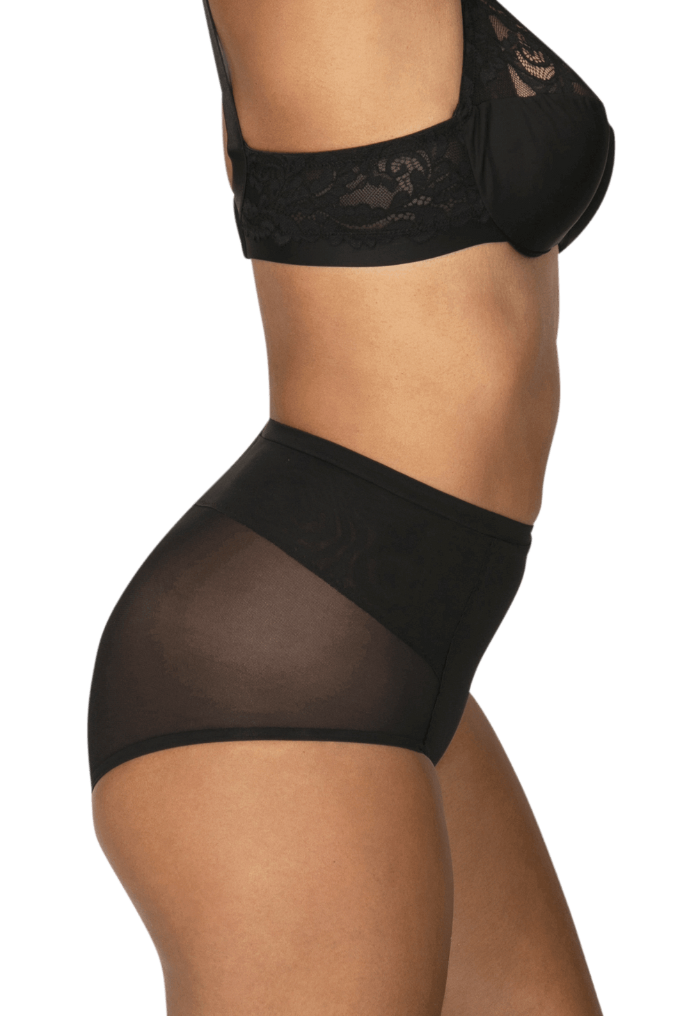 Culotte Fantaisie Noire En Tulle - Marque Icone Modèle Onyx - Taille L - Neuve Avec Étiquette