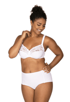 Culotte Haute Microfibre Invisi Galbe - Blanc