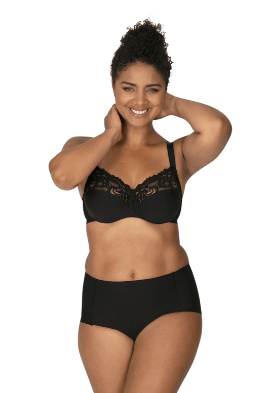 Culotte Haute Microfibre Invisi Galbe - Noir
