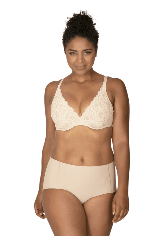 Culotte Haute Microfibre Invisi Galbe - Nude Blush