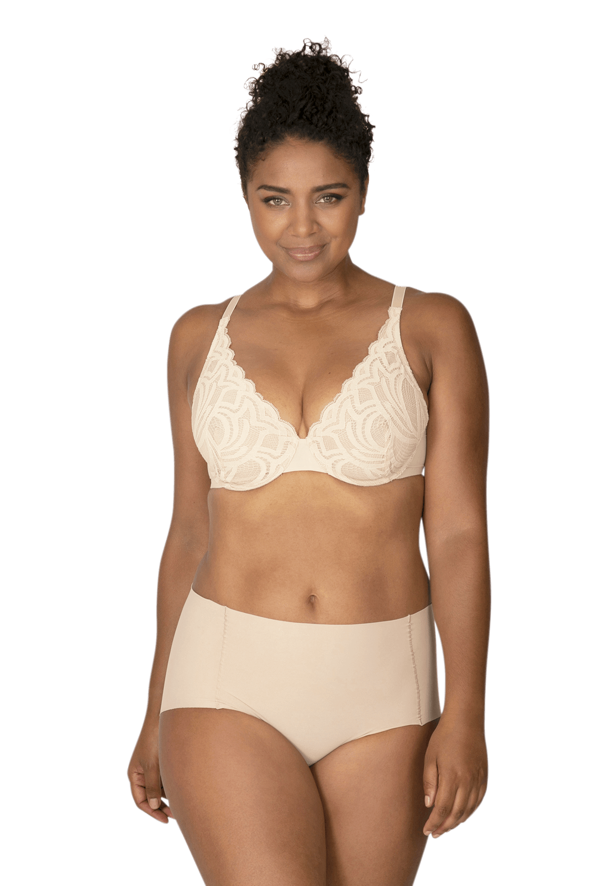 Culotte Haute Microfibre Invisi Galbe - Nude Blush
