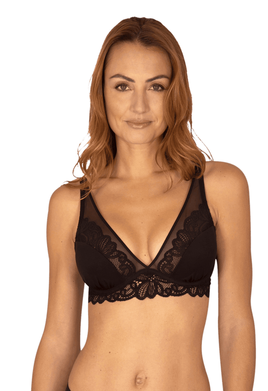 Soutien-gorge à coques Dentelle Envoûtante - Noir