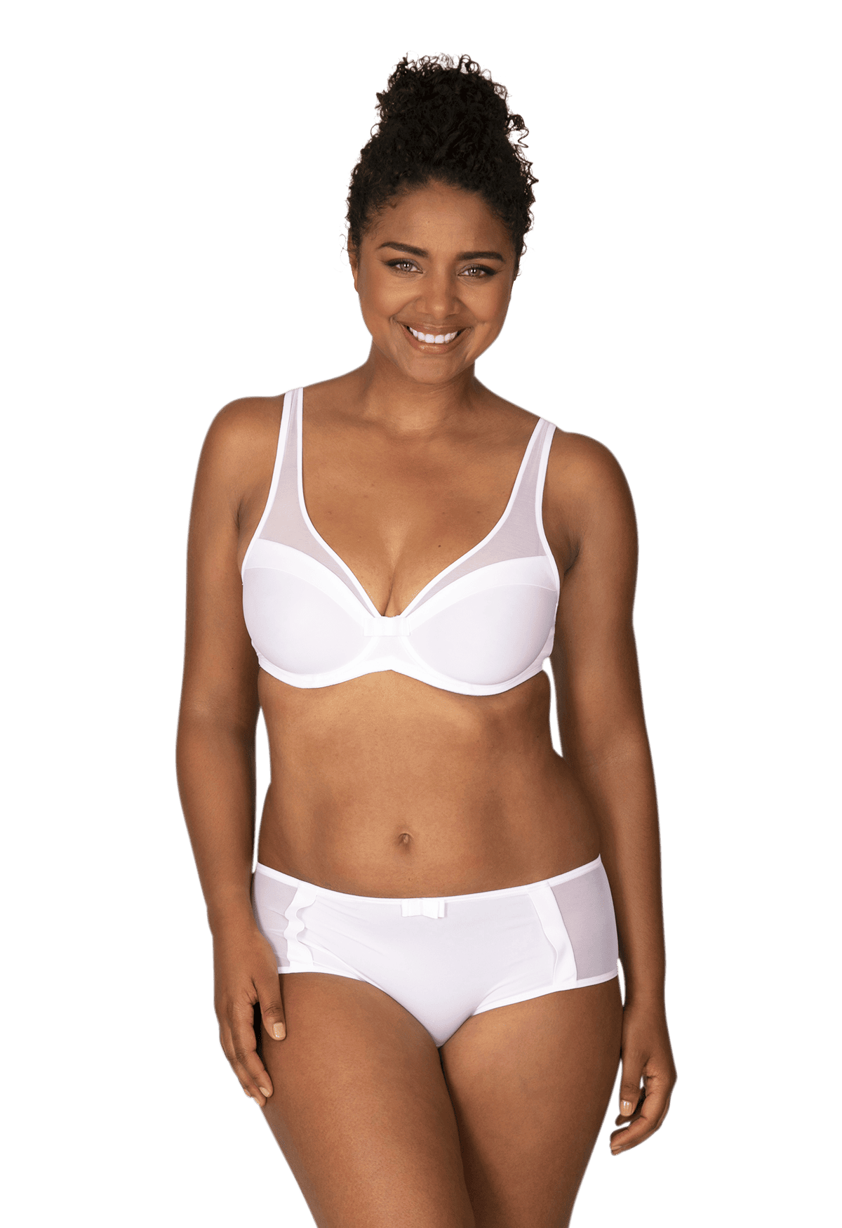 Soutien-gorge à armatures Tulle Design - Blanc