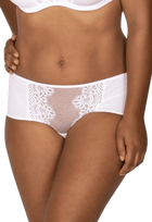 Shorty en dentelle et microfibre L'irrésistible - Blanc