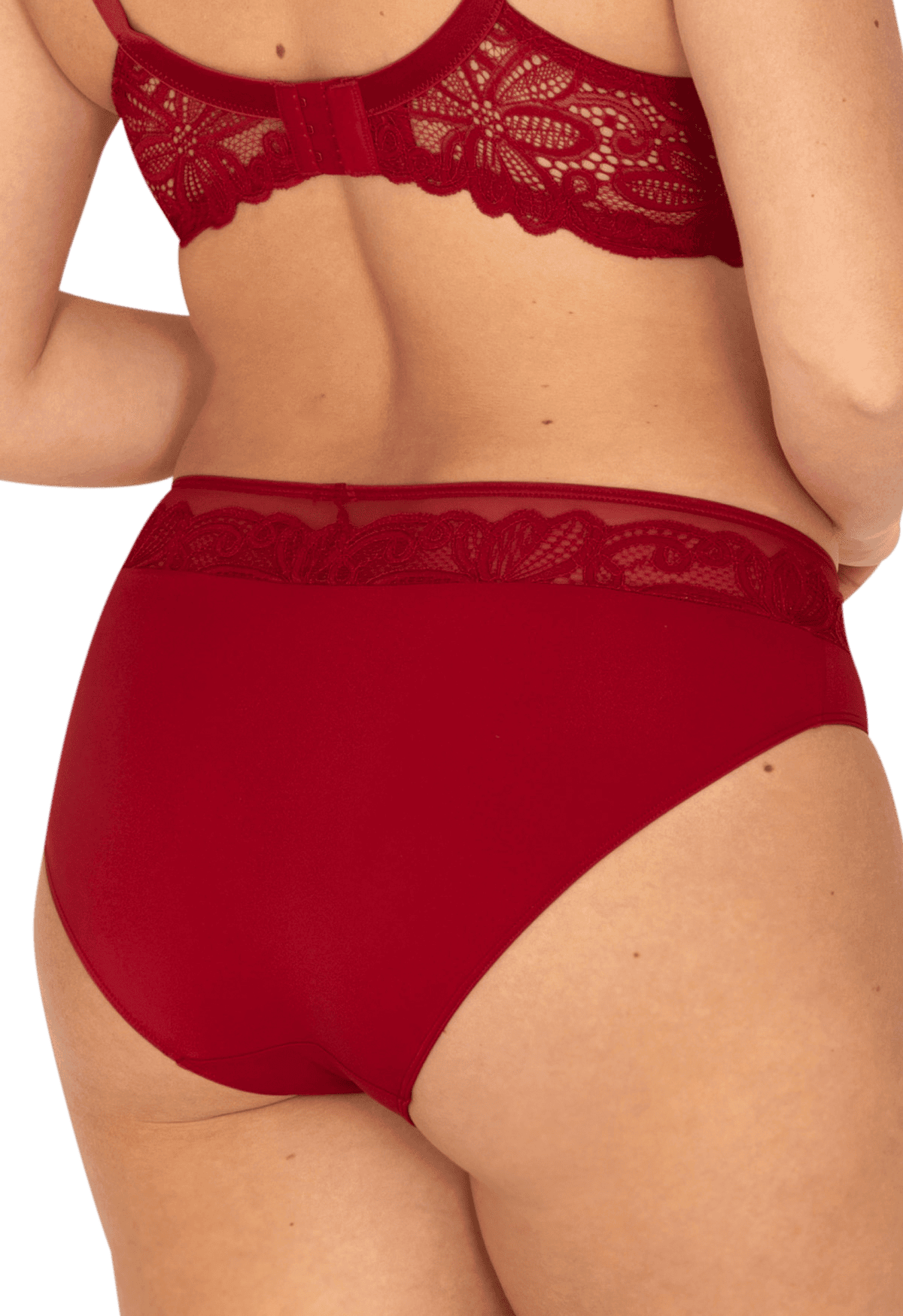 Slip Dentelle Envoûtante - Rouge rubis