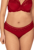Slip Dentelle Envoûtante - Rouge rubis