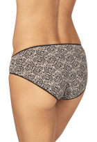 Lot de 3 Slips - Trio fantaisie micro - Nude / noir / imprimé