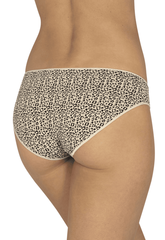 Lot de 3 Slips - Trio Imprimé invisible - Imprimé léopard / nude / noir