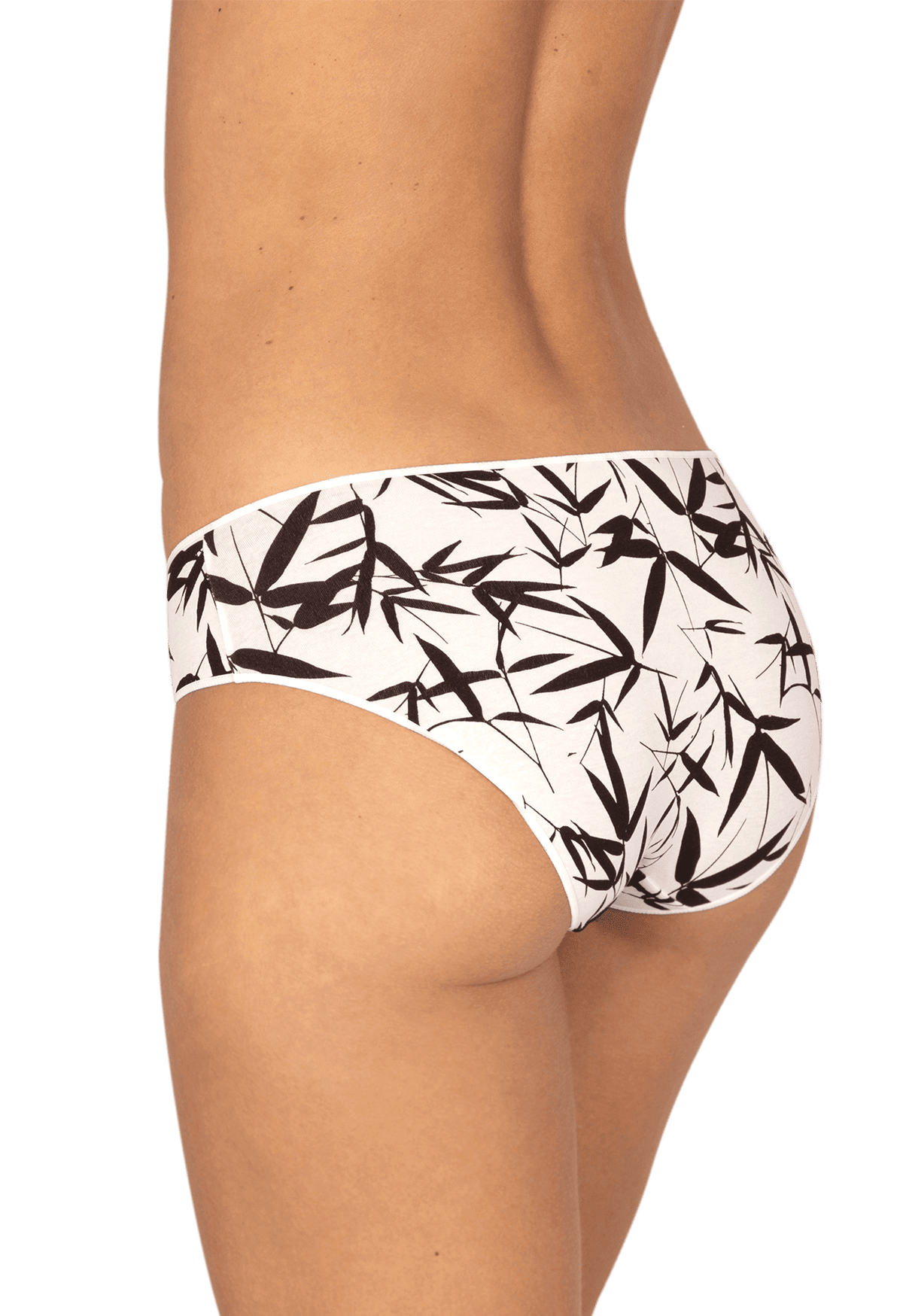 Lot de 3 Slips - Trio Imprimé Floral - Noir / imprimé nacre