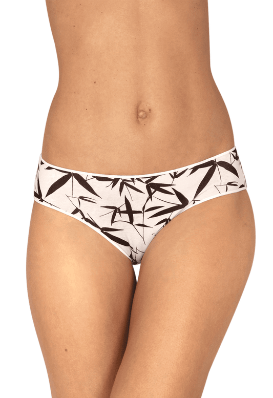 Lot de 3 Slips - Trio Imprimé Floral - Noir / imprimé nacre