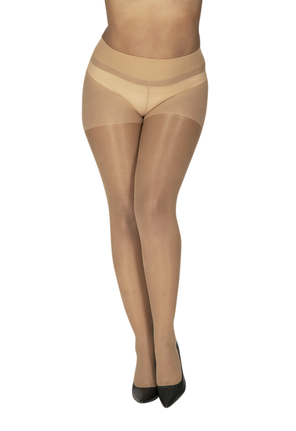Collant Transparent 20D sur-mesure Morphologie - Beige lumineux