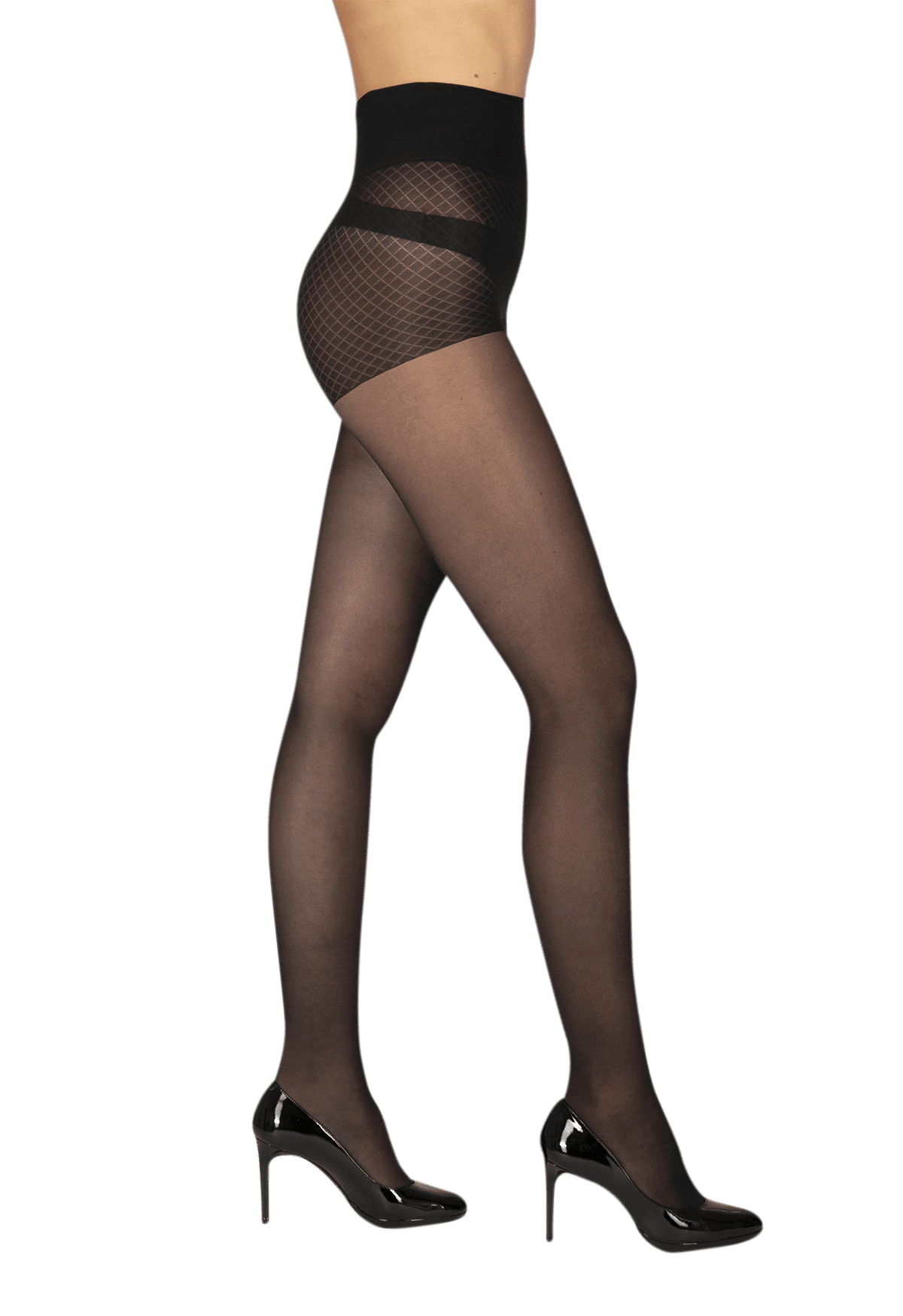 Collant Galbant Semi-opaque 30D Body Galbe Séduction - Noir