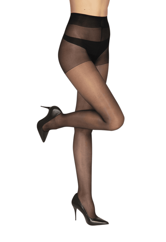 Collant Transparent 15D Elastivoile Indestructible Zéro Maille Filée - Noir