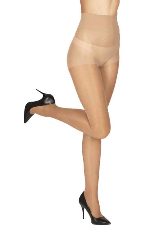 Collant Transparent 19D Actiwell Circulation - Beige naturel