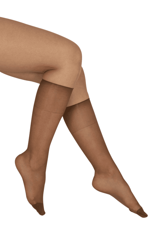 Lot de 2 paires de Mi-bas Voile 15D Contact Lycra - Gazelle