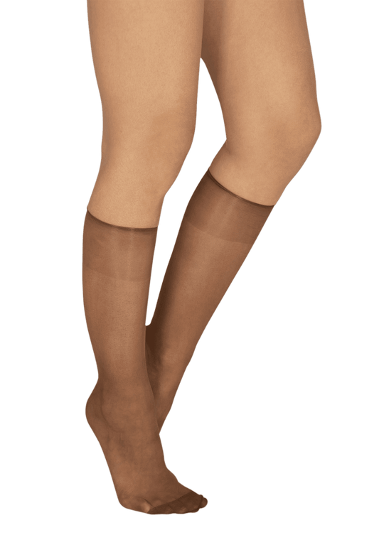 Lot de 2 paires de Mi-bas Satiné 19D Elastivoile - Gazelle