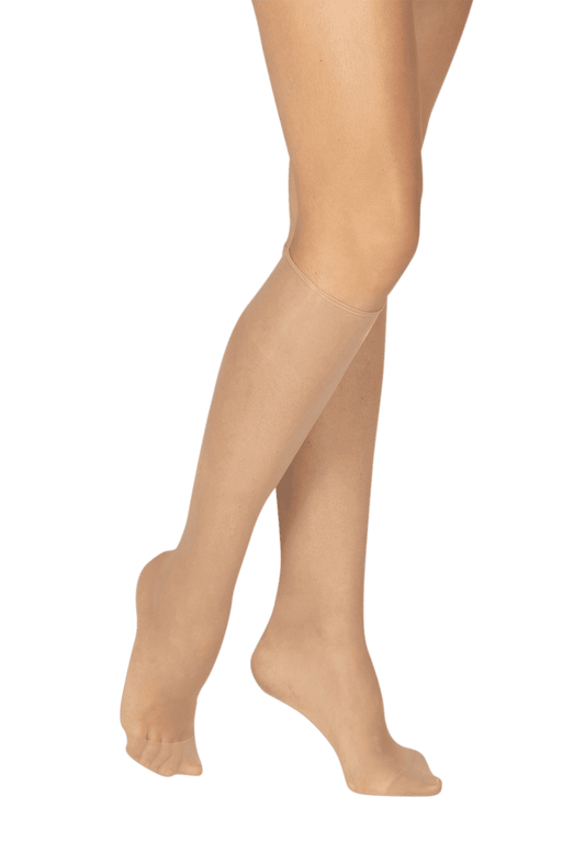 Lot de 2 paires de Mi-bas Satiné 19D Elastivoile - Beige medium