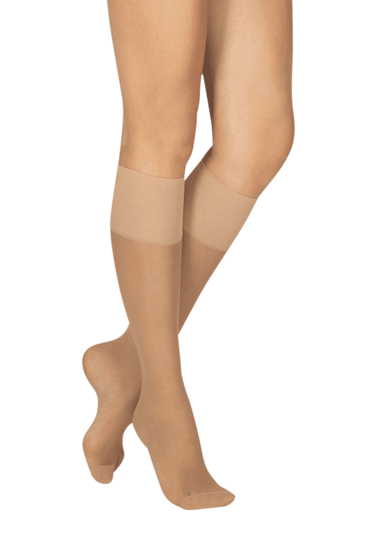 Lot de 2 paires de Mi-bas Transparents 15D Elastivoile Résistant - Ibiza